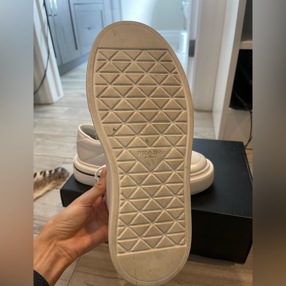 Prada Sneakers only worn 3 times. Comes with box dust bag and authenticity card. - Picture 7 of 7